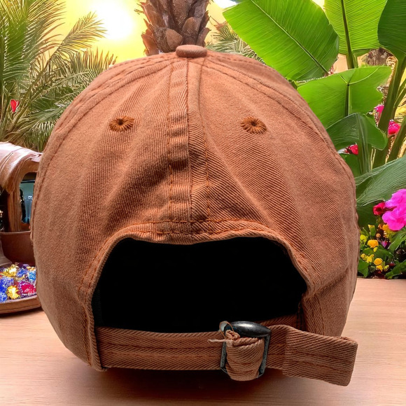 Treasure Island TI Las Vegas Dad Hat Baseball Cap Strapback Orange Canvas L/XL - Picture 3 of 6